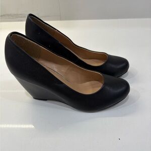 Call It Spring Black Wedge Shoes